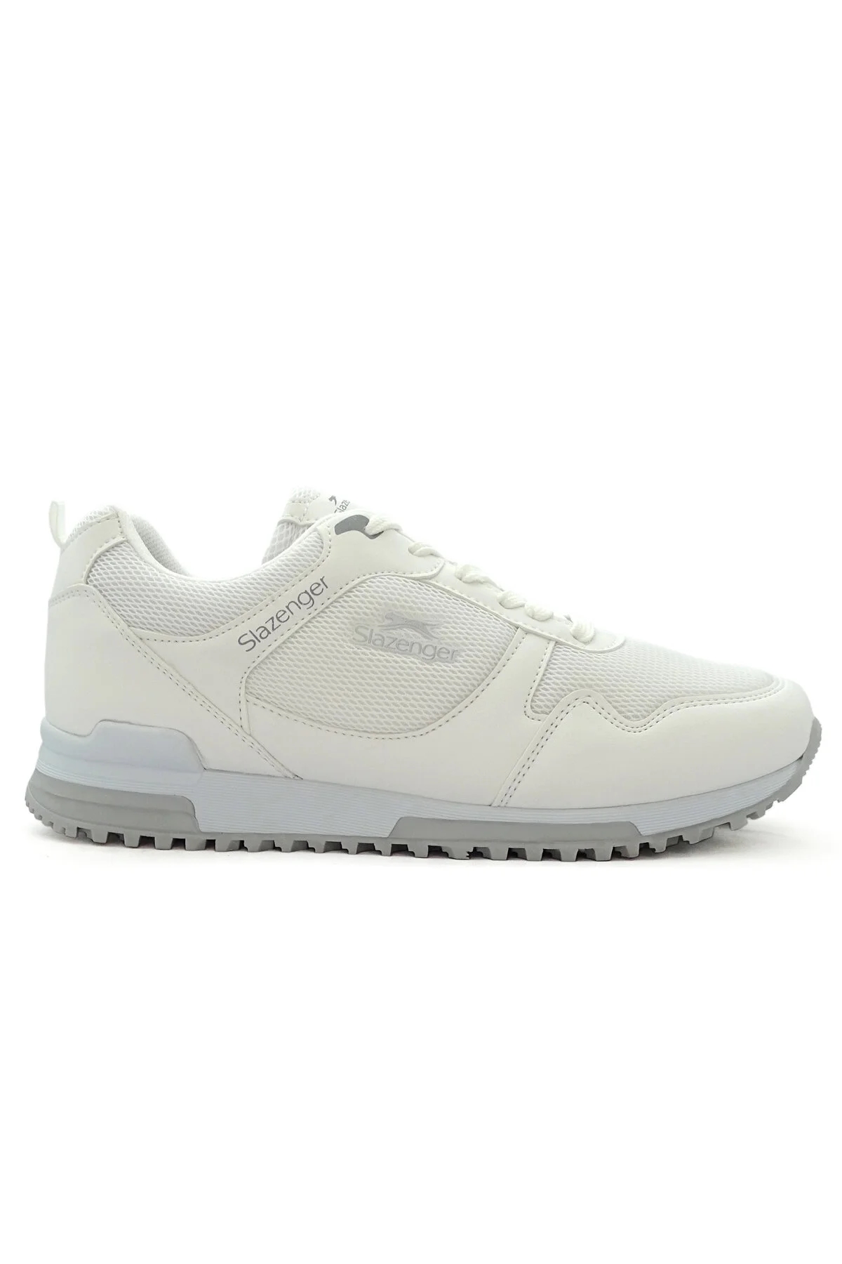 کفش کتاني راحت طوسي سرمه‌اي آزز مدل Ice Unisex برند Slazenger سفيد
