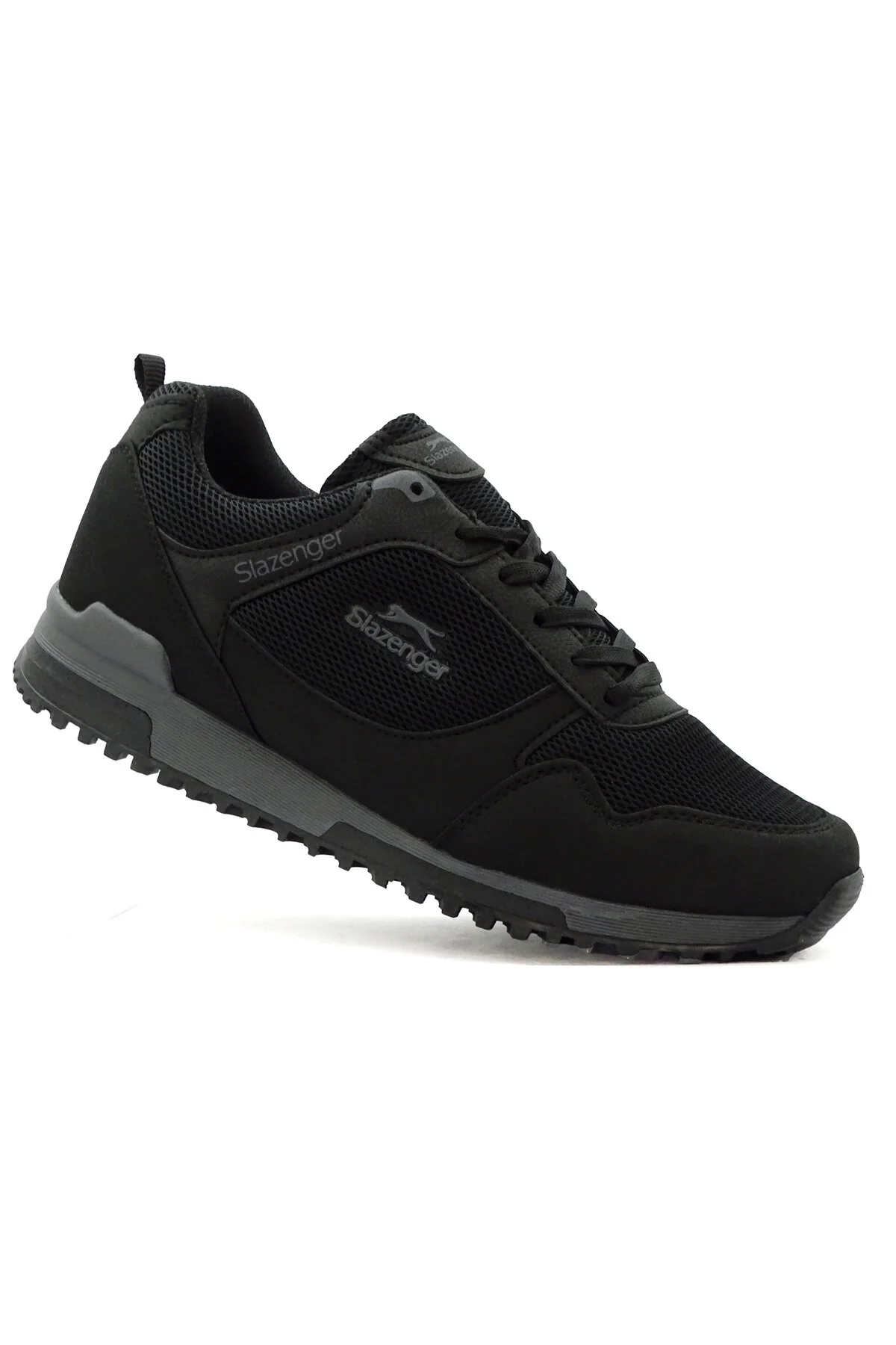 کفش کتاني راحت طوسي سرمه‌اي آزز مدل Ice Unisex برند Slazenger مشکي